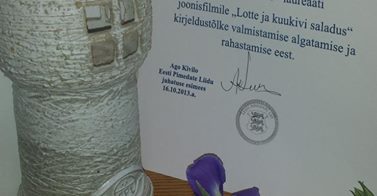 Lastefondi toel valminud Lotte-filmi kirjeldustõlge pälvis Eesti Pimedate Liidu tunnustuse