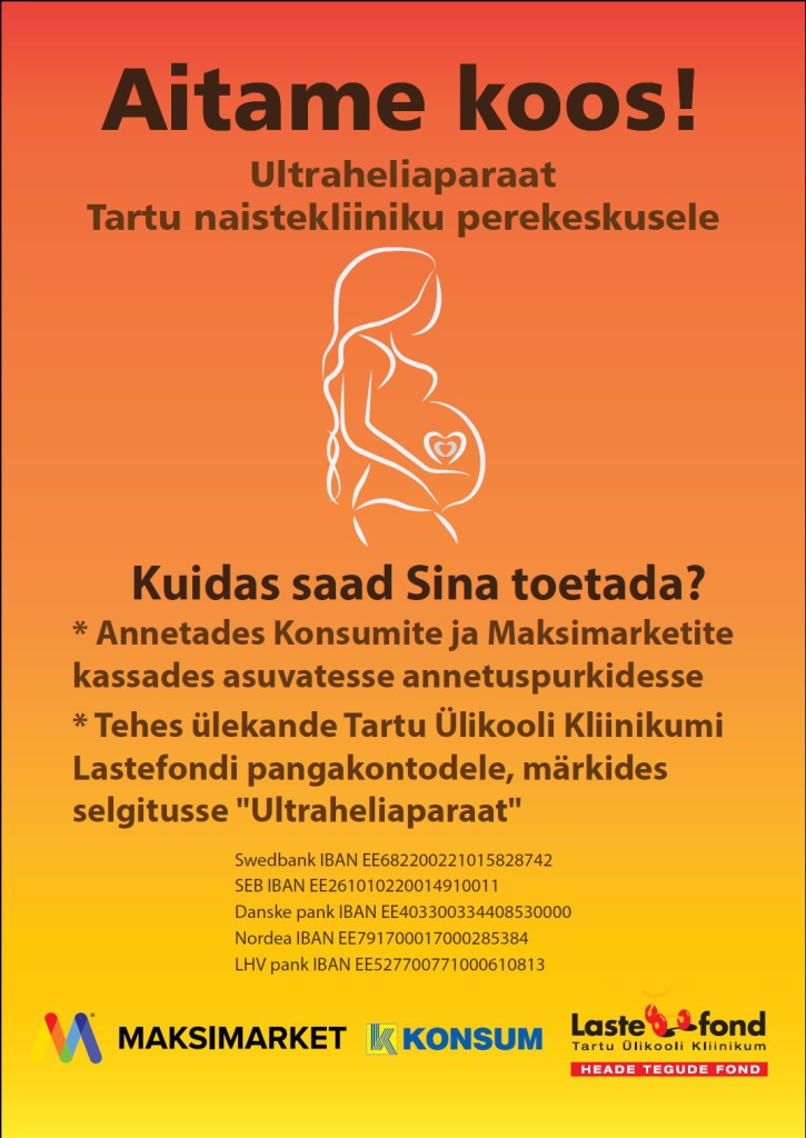 Eedeni keskuses tutvustavad Lastefondi vabatahtlikud ultraheliaparaadi kampaaniat